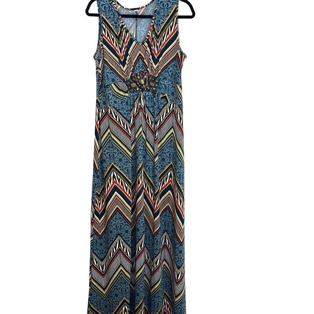 Unbranded Women's Empire Summer High Waisted Stretch Dress Multi  XL Sku 2900
